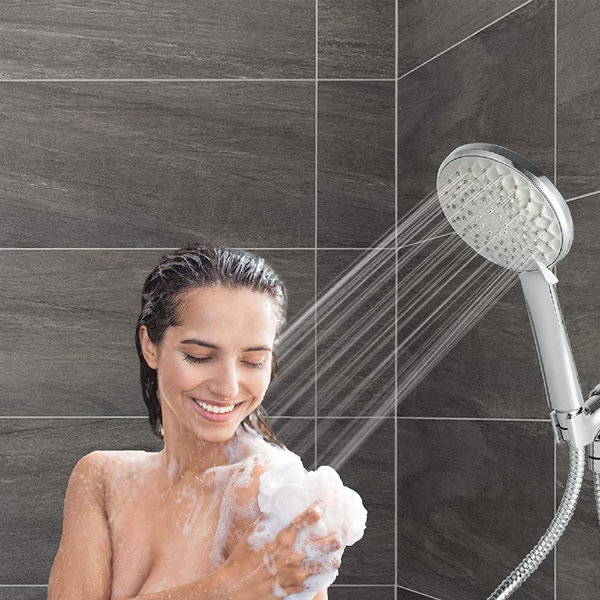 kingzone High Pressure Handheld Showerheads With Flow Regulator 6